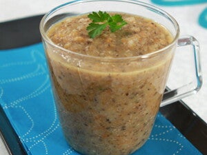 Lachsrisotto mit Champignons-Petersilie-Sauce Lachsrisotto mit Champignons-Petersilie-Sauce