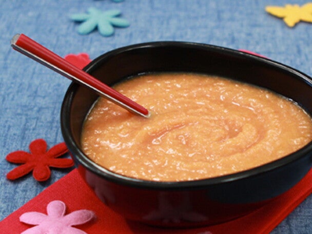 Süsskartoffel-Rüebli-Kabeljaubrei mit Kümmel Süsskartoffel-Rüebli-Kabeljaubrei mit Kümmel