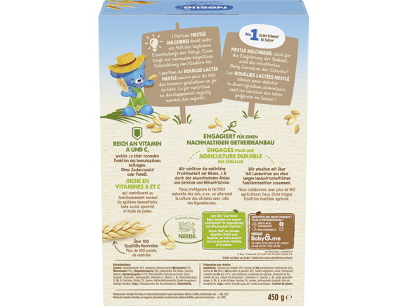 Nestlé Bouillie Lactée Céréales Saveur Biscuit 6 mois+ (450g) acheter à  prix réduit